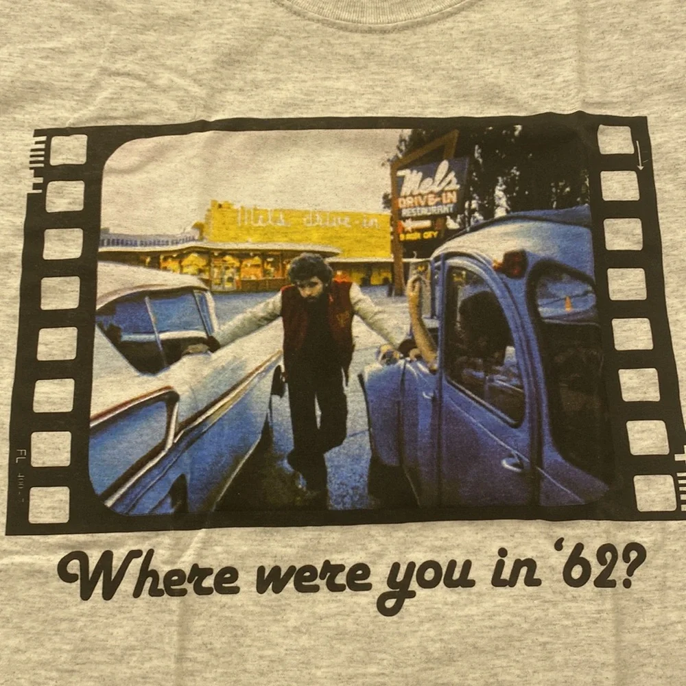 RARE American Graffiti-1973-GEORGE LUCAS Photo Unisex Shirt - BRAND NEW - Picture 4 of 13